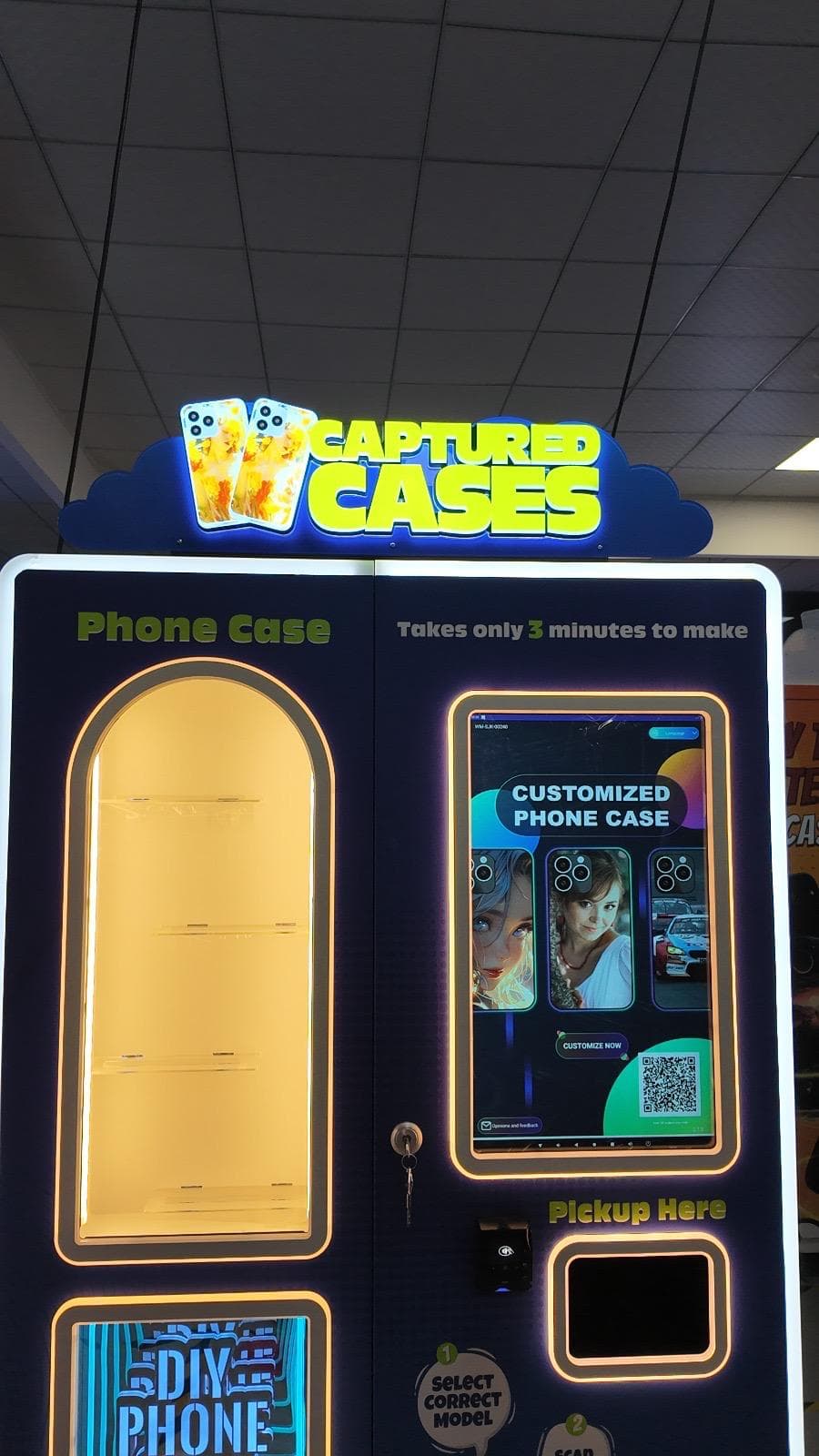 Captured Cases kiosk front at The Lexicon in Bracknell